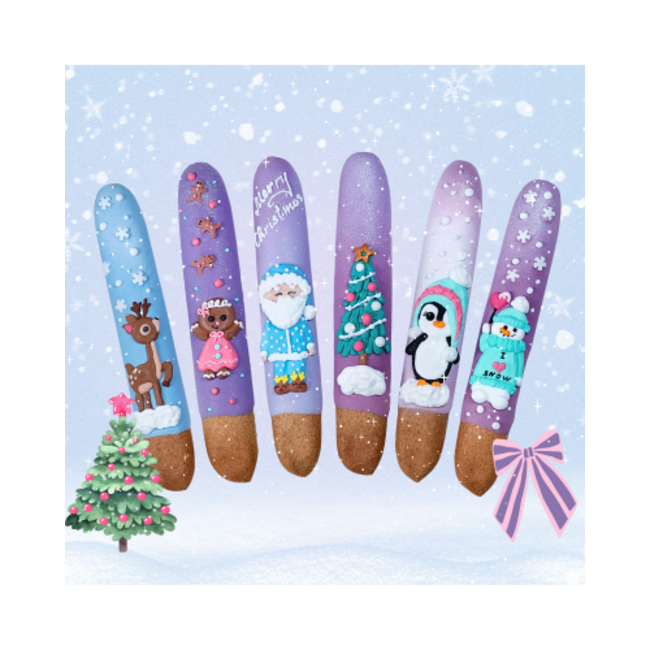 Candy Horse Kerst sticks Iced