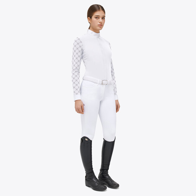 Cavalleria Toscana Wedstrijdshirt mini orbit flock l/s