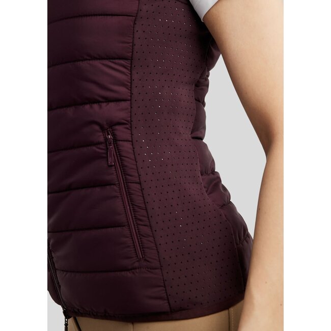 Montar Bodywarmer Caroline Hybrid w. Lasercut and Champagne Crystals