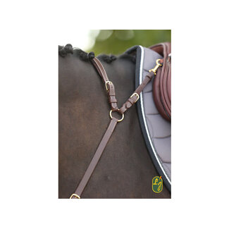 LJ  Leathers Jachtmartingaal New Pro   messing gespen