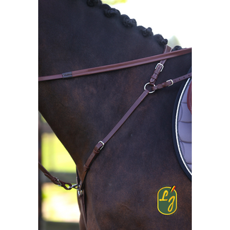 LJ  Leathers Jachtmartingaal New Pro   RVS gespen