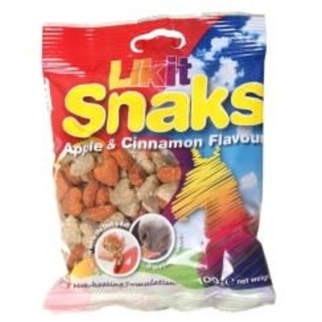 Likit Paardensnoepjes Likit Snaks 100gr.appel/kaneel