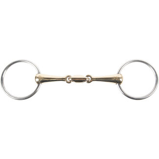 Harry's Horse Watertrens Dubbelgebroken Gold Brass 20mm