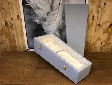 Hout - Blauw zacht 45 cm