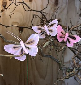 Vlindertje Roze 7,5 cm