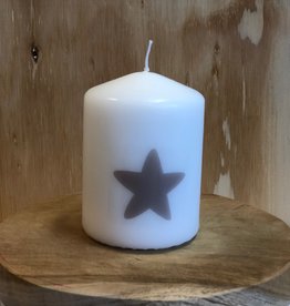 Kaarsje  Ster Taupe