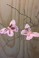 Vlindertjes Roze 13 cm