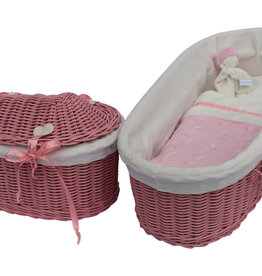 Riet - Cable Roze in 30 cm