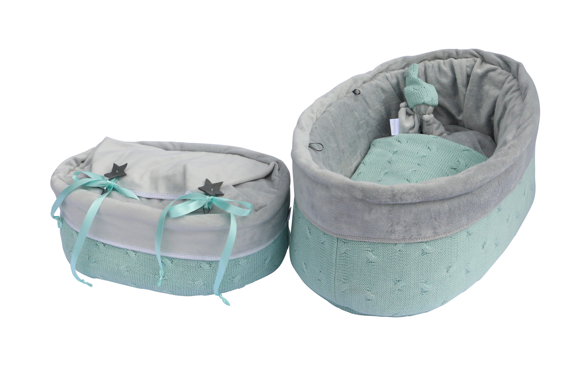 Gebreid  Cable Mint - 25 cm