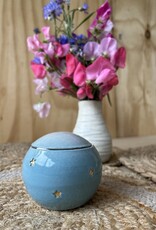 Urn blauw met gouden ster