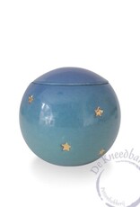 Urn blauw met gouden ster