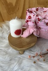 Badstof mandje Roos 25 cm
