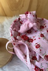 Badstof mandje Roos 25 cm