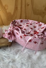 Badstof mandje Roos 25 cm