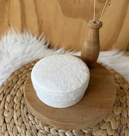 Rond bewaardoosje Hartjes