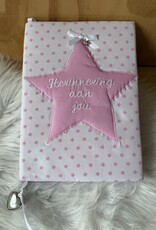 Herinneringsboek roze ster