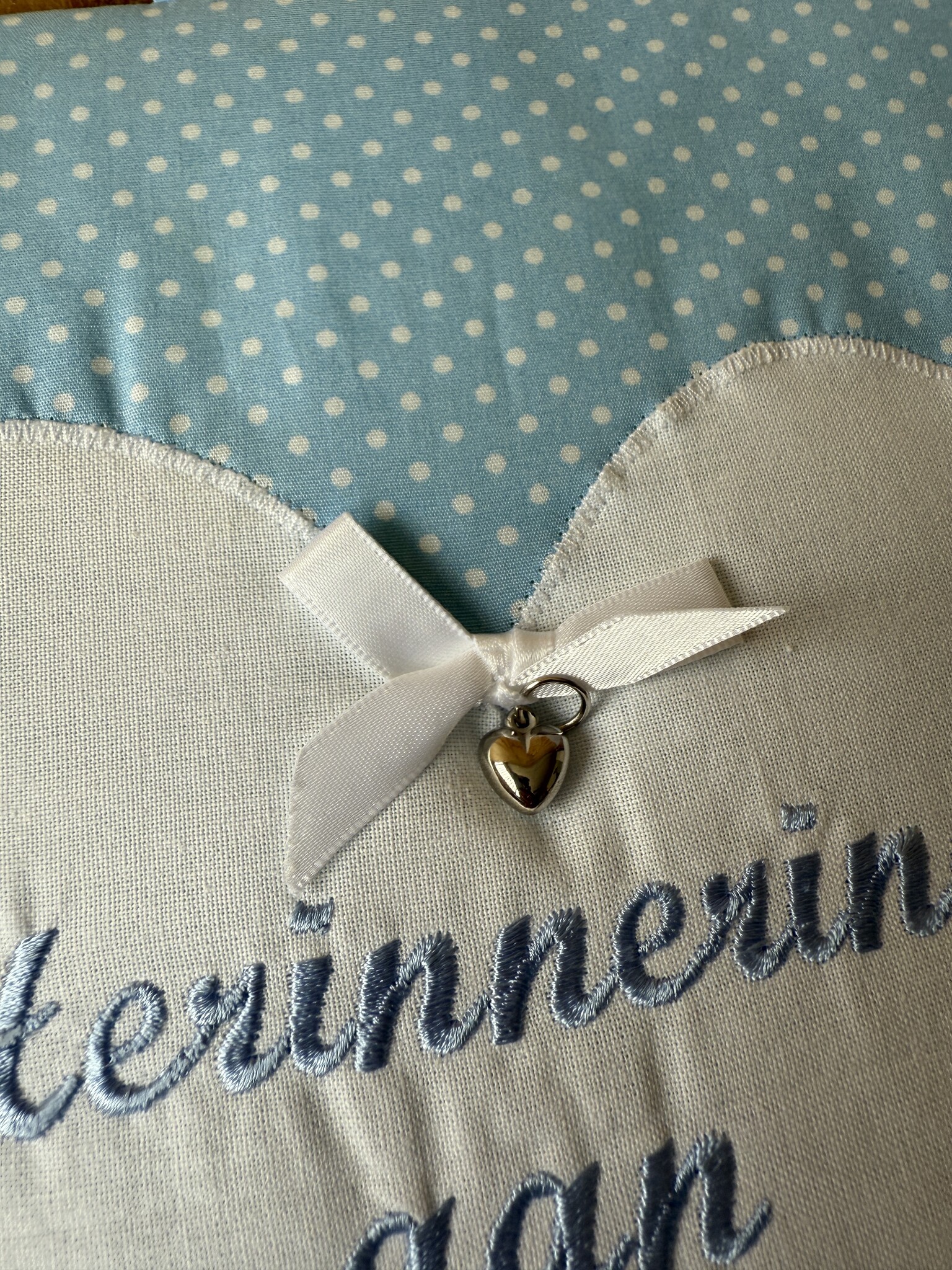 Herinneringsboek blauw stip