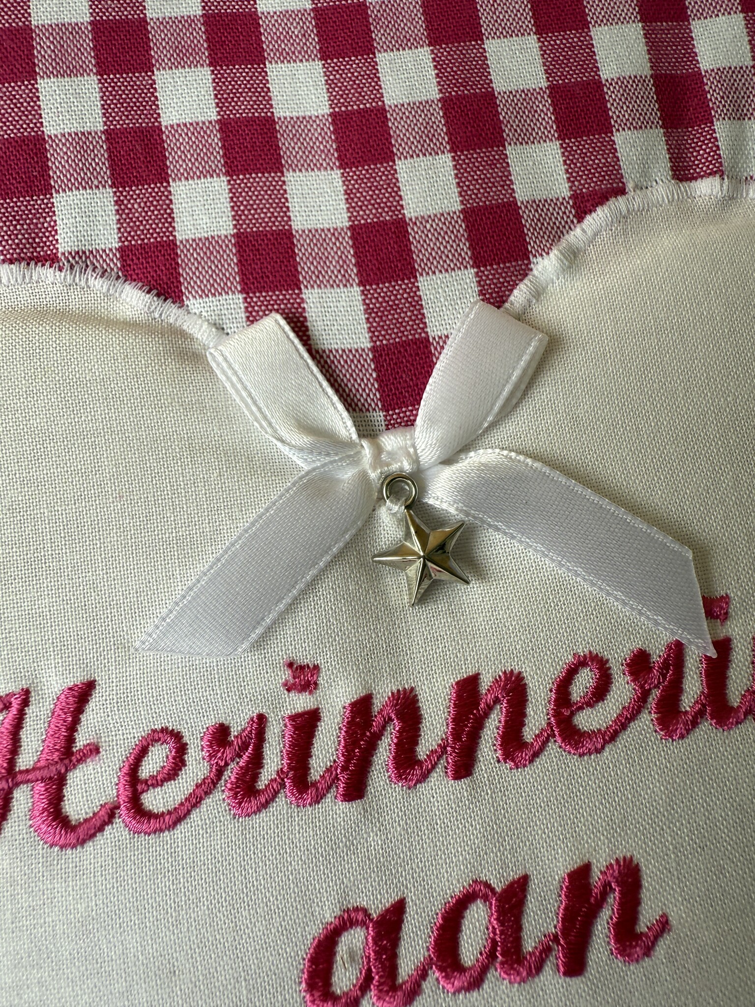 Herinneringsboek fuchsia ruit