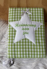 Herinneringsboek groen ruit