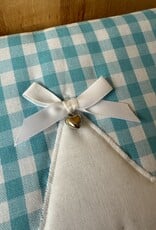 Herinneringsboek turquoise ruit