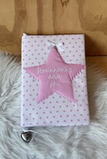 Herinneringsboek roze ster
