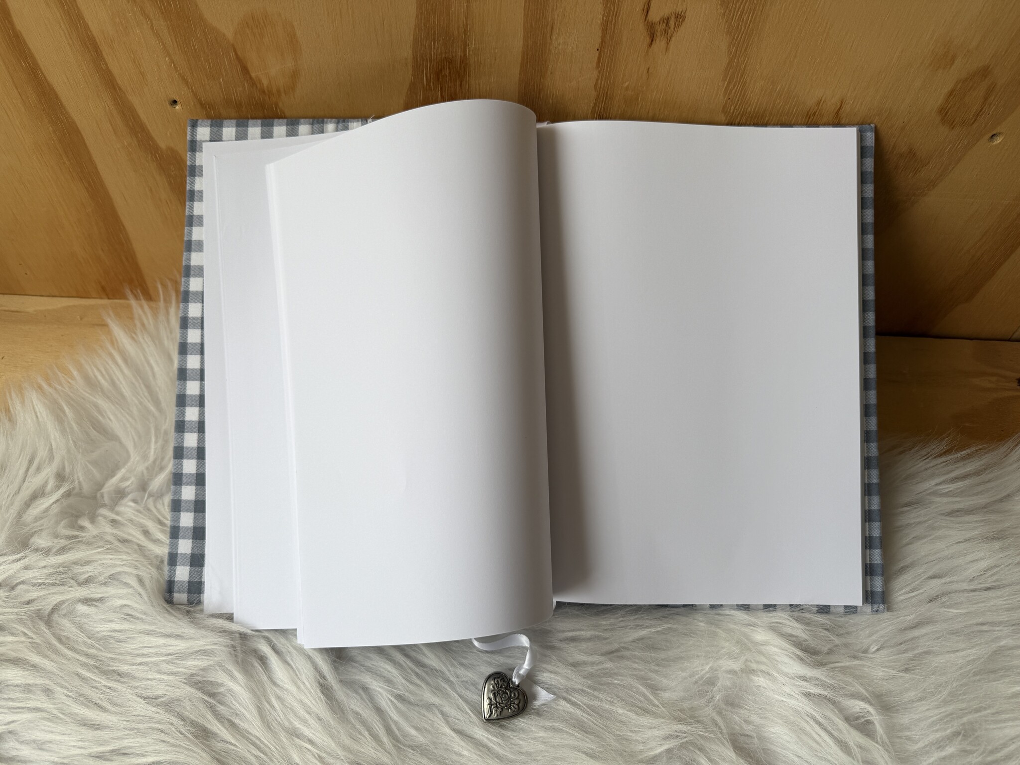 Herinneringsboek turquoise ruit