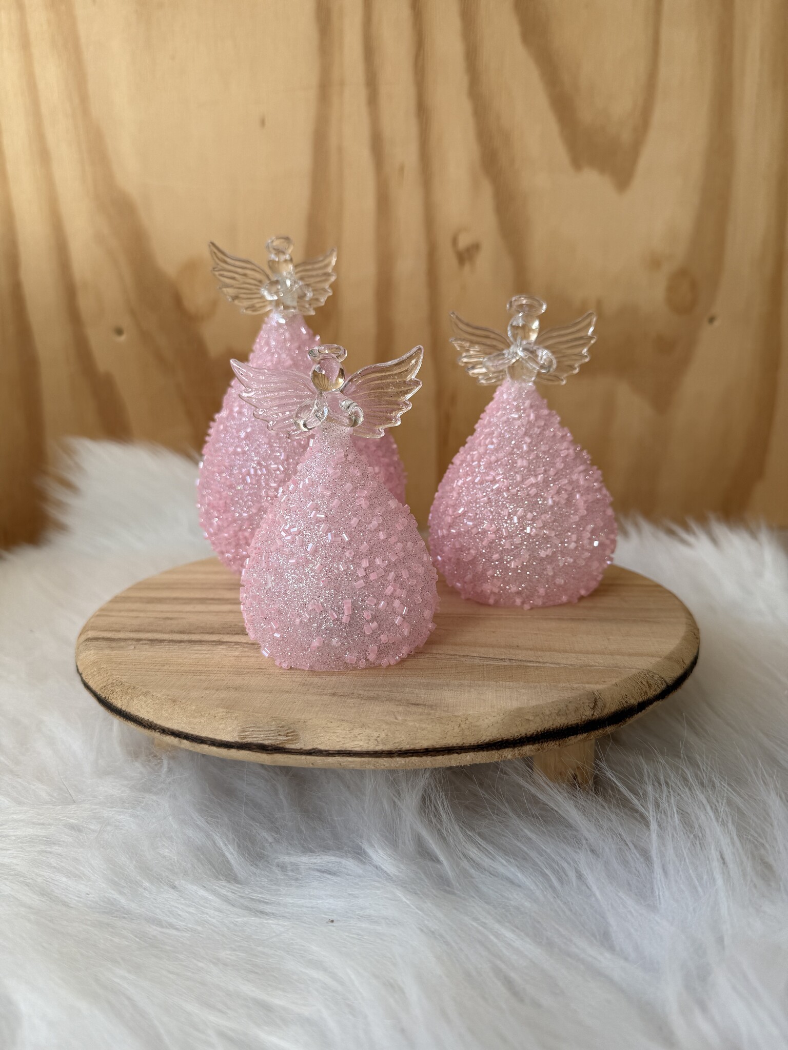 Glazen Engel Lichtroze