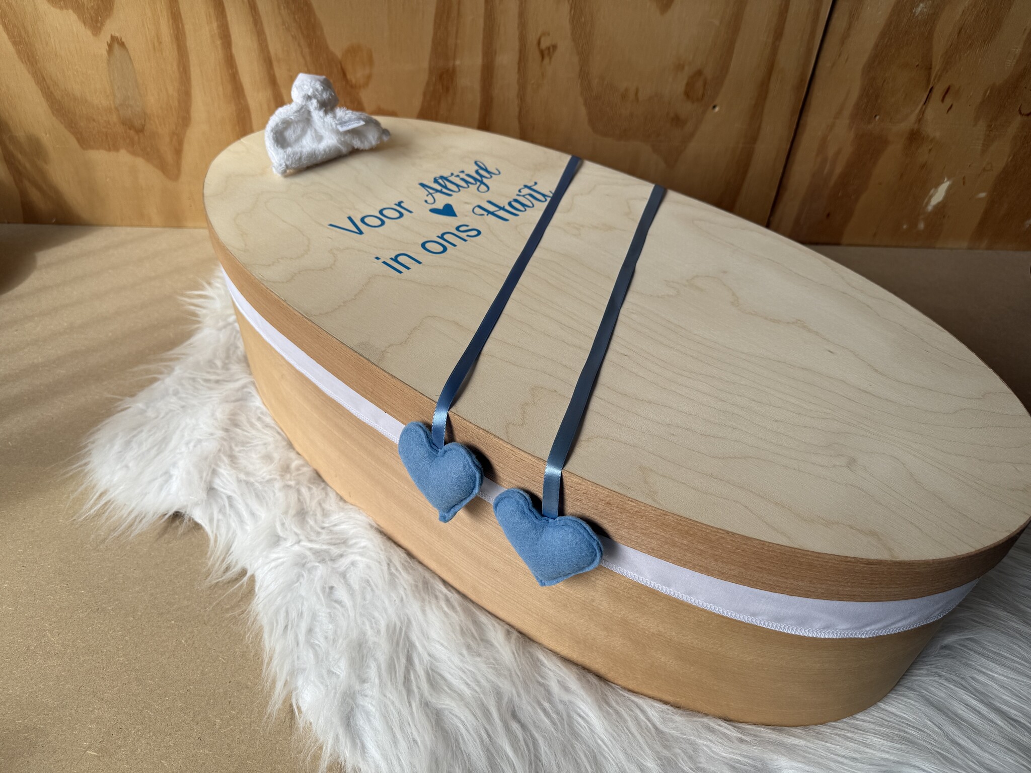 Houten kistje Cistella Blauw