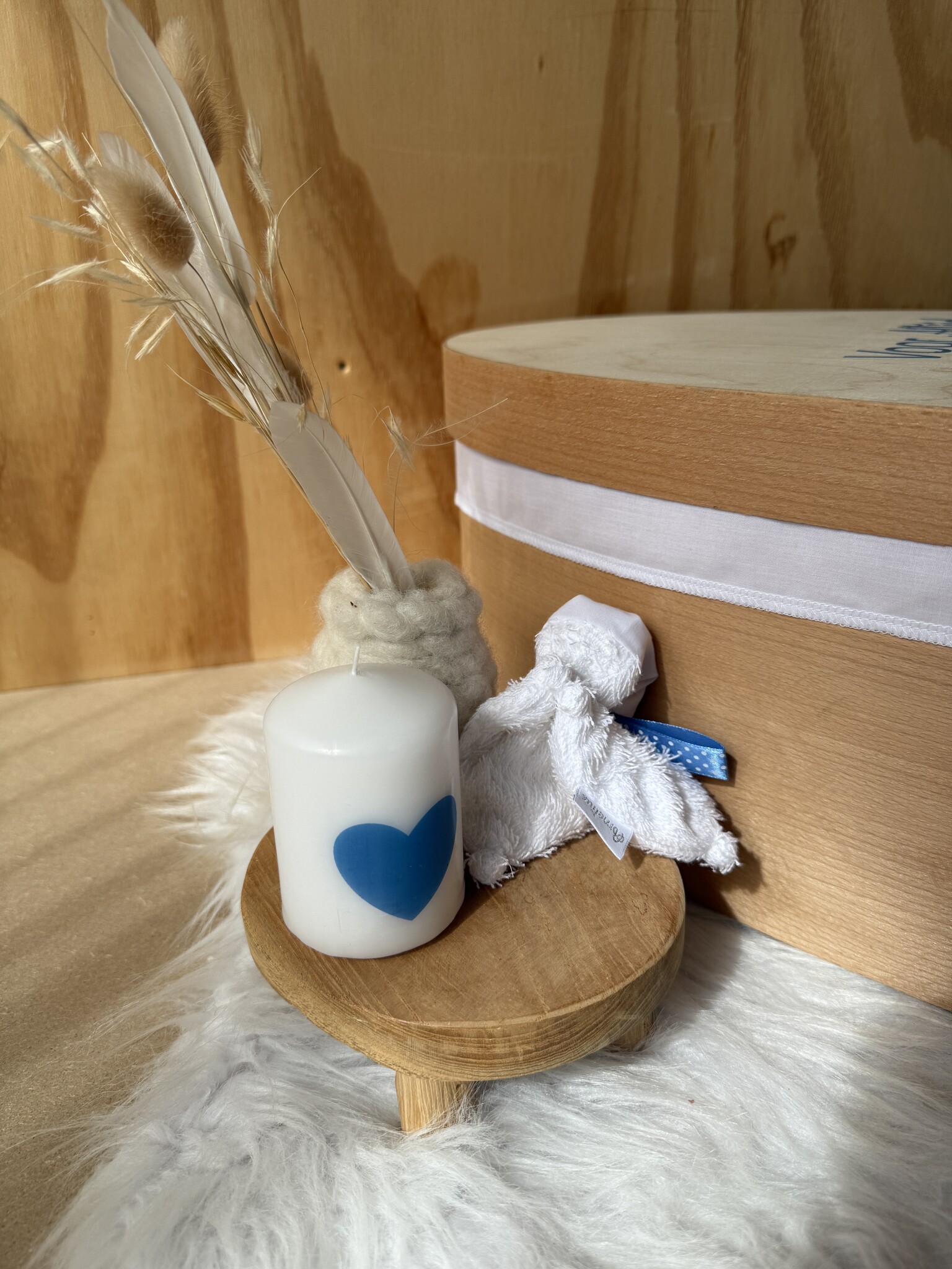 Houten kistje Cistella Blauw