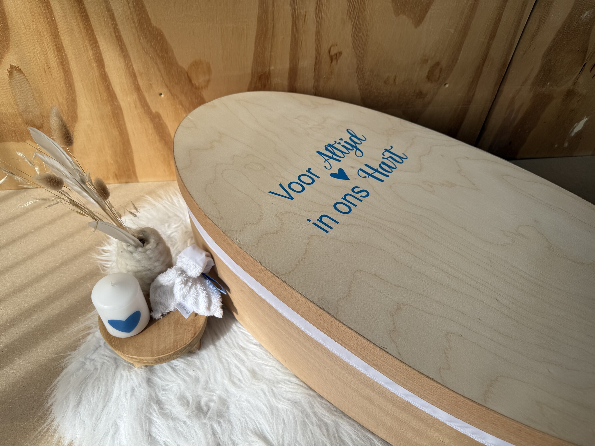 Houten kistje Cistella Blauw