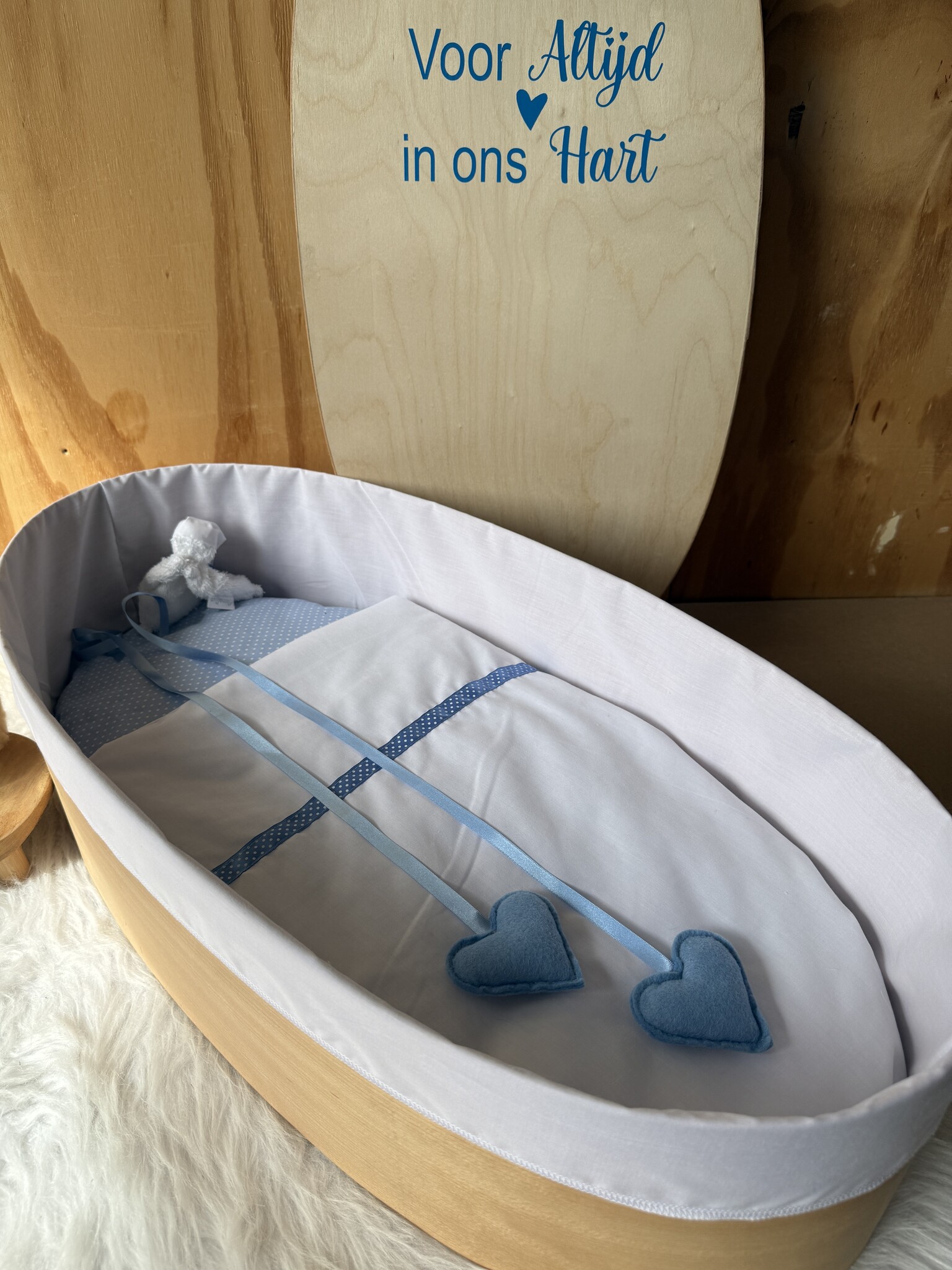 Houten kistje Cistella Blauw