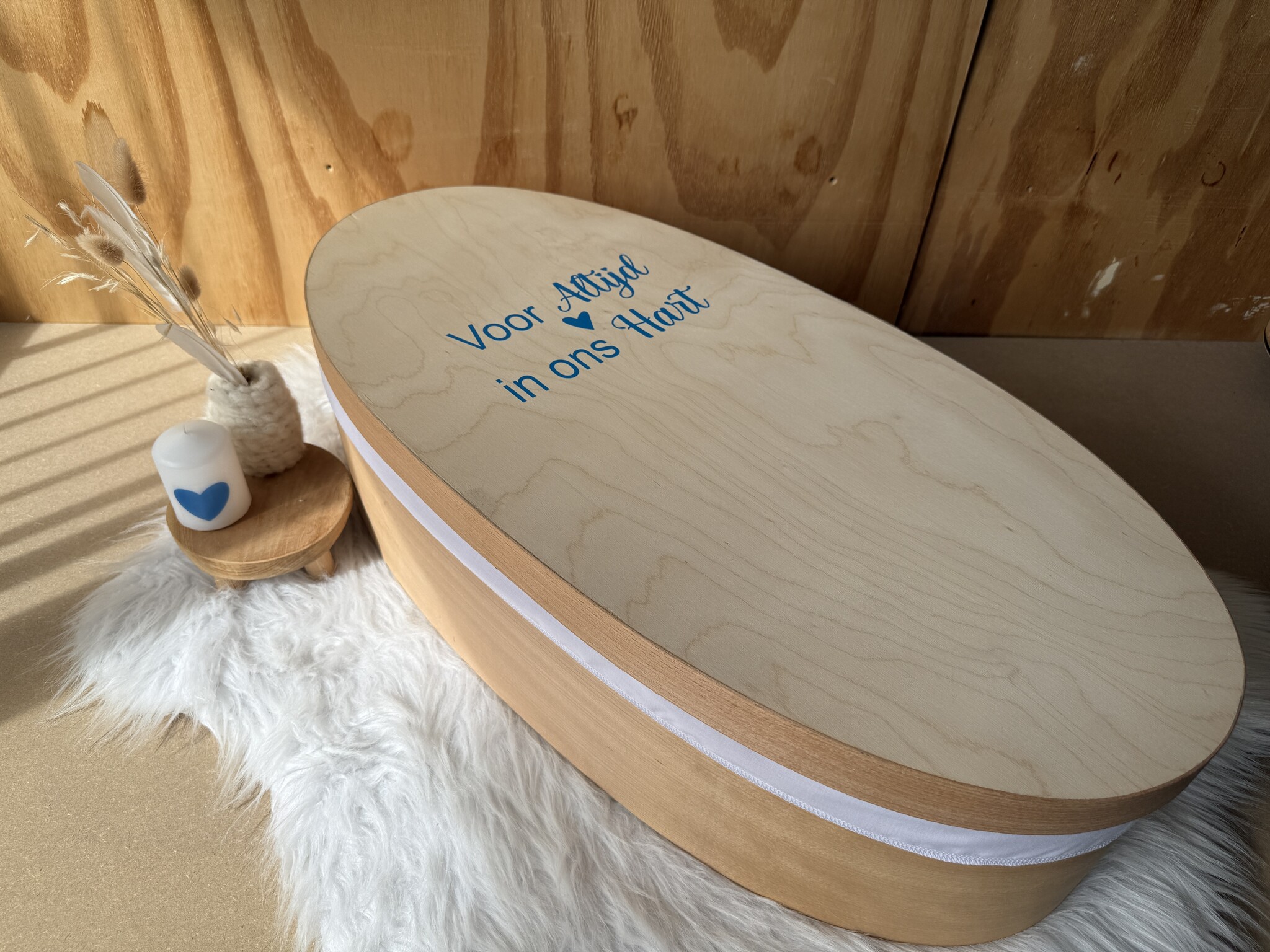 Houten kistje Cistella Blauw