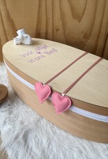 Houten kistje Cistella Roze