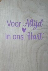 Houten kistje Cistella Roze