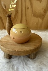 Urn Zacht geel met gouden sterren