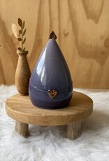 Urn Druppel paars met koper hart