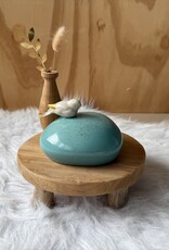 Urn Mint met vogeltje