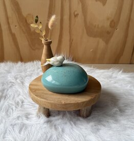 Urn Mint met vogeltje