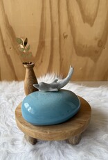 Urn Blauw met dolfijn