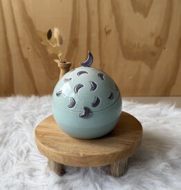 Urn Lichtblauw met maantjes