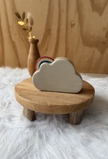 Urn Wolk met regenboog