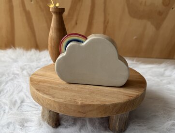 Urn Wolk met regenboog