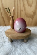 Urn Rood met vogeltje