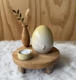 Urn Lichtgeel met hartje