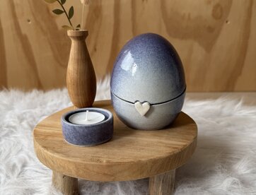 Urn Paars met hartje