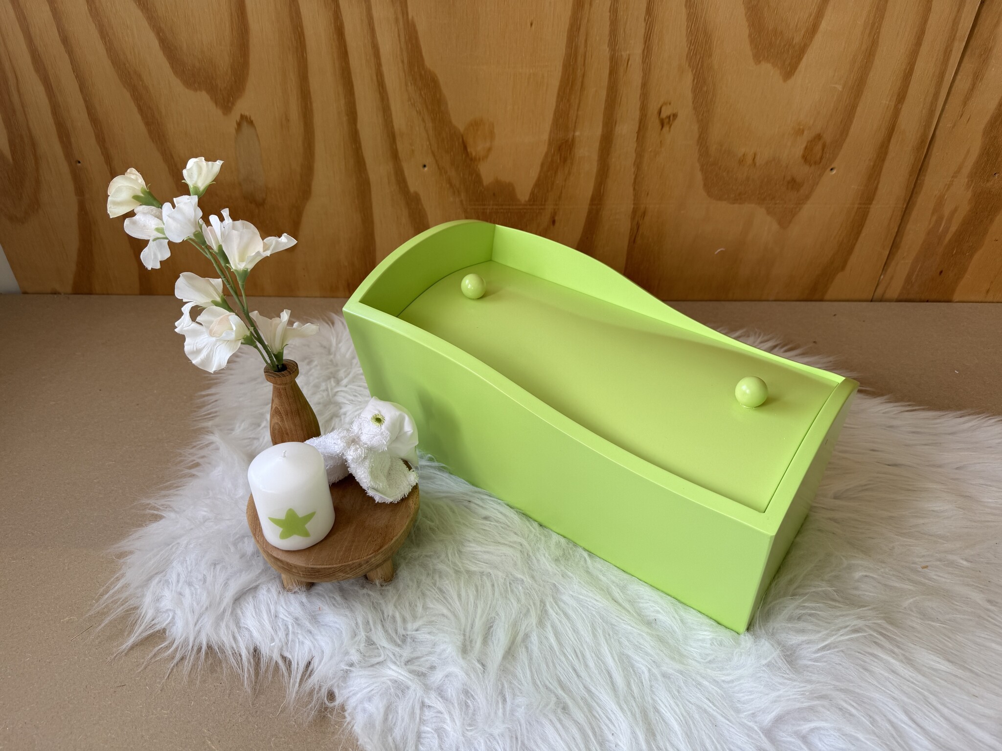 Hout Stil Groen - 60 cm