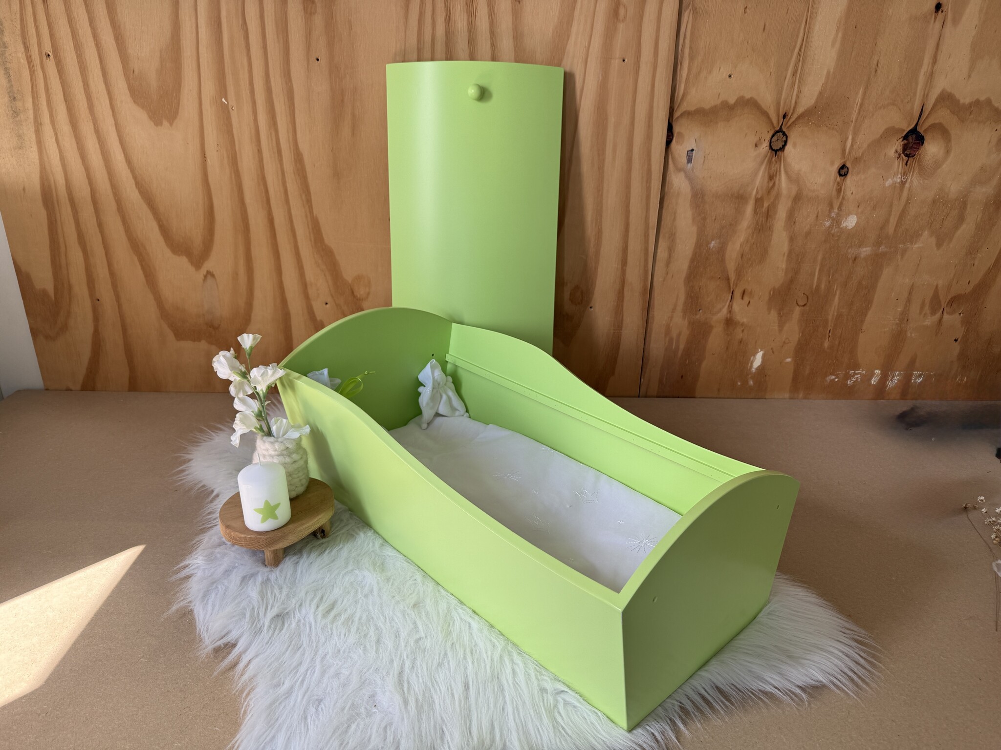 Hout Stil Groen - 60 cm