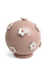 Urn met bloemen roze NIEUW
