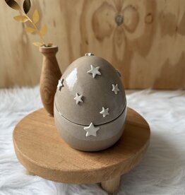 Urn Beige met witte sterren NIEUW