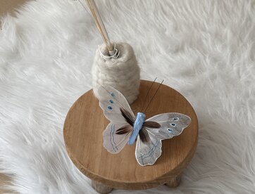 Vlindertje Blauw 13 cm